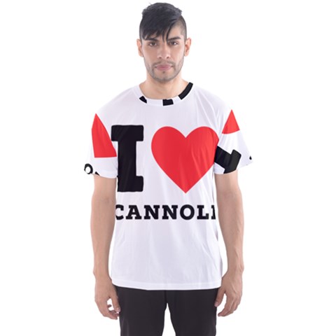 I Love Cannoli  Men s Sport Mesh Tee by ilovewhateva