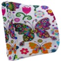 Butterflies Abstract Colorful Floral Flowers Vector Seat Cushion View2