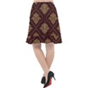 Vector Gold Ornament Pattern Seamless Damask Fishtail Chiffon Skirt View2