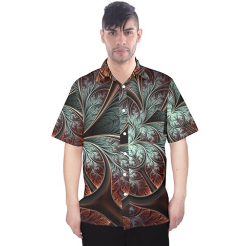 Abstract Pattern Design Art Wallpaper Tracery Texture Men s Hawaii Shirt by danenraven