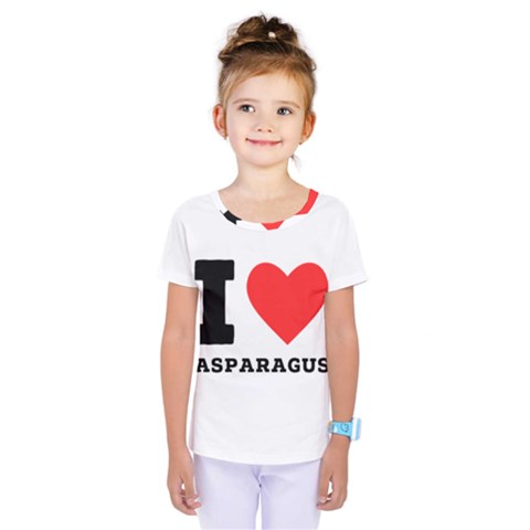 I Love Asparagus  Kids  One Piece Tee by ilovewhateva
