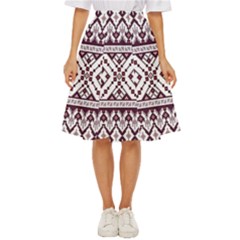 Illustration Ukrainian Folk Seamless Pattern Ornament Classic Short Skirt by Cowasu