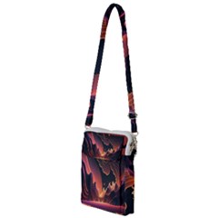 Fire Flame Burn Hot Heat Light Burning Orange Multi Function Travel Bag by Cowasu