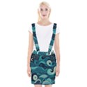 Waves Ocean Sea Abstract Whimsical Abstract Art Braces Suspender Skirt View1