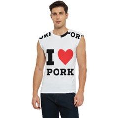 I Love Pork  Men s Raglan Cap Sleeve Tee by ilovewhateva