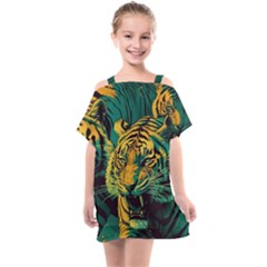 Tiger Kids  One Piece Chiffon Dress by danenraven