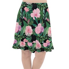 Flower Roses Pattern Floral Nature Fishtail Chiffon Skirt by danenraven