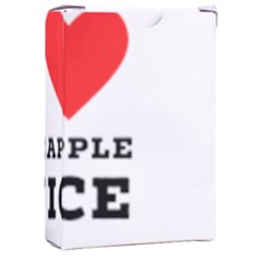 I Love Pineapple Juice Playing Cards Single Design (rectangle) With Custom Box by ilovewhateva