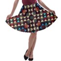 Symmetry Geometric Pattern Texture A-line Skater Skirt View1