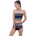 Horizontal Line Strokes Color Lines Summer Cropped Co-Ord Set View1
