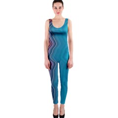 Line Vertical Lines Color Lines One Piece Catsuit by Bangk1t
