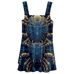 Cancer Star Sign Astrology Kids  Layered Skirt Swimsuit by Bangk1t