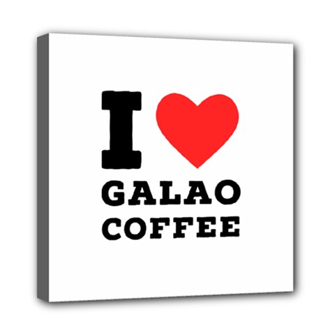 I Love Galao Coffee Mini Canvas 8  X 8  (stretched) by ilovewhateva