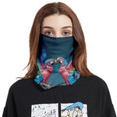 Birds Parrots Love Ornithology Species Fauna Face Covering Bandana (two Sides) by Ndabl3x