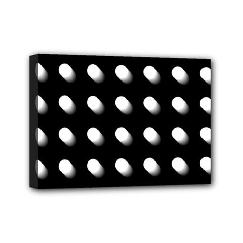 Background Dots Circles Graphic Mini Canvas 7  X 5  (stretched) by Ndabl3x