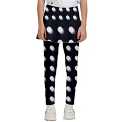 Background Dots Circles Graphic Kids  Skirted Pants by Ndabl3x