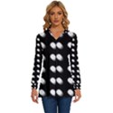 Background Dots Circles Graphic Long Sleeve Drawstring Hooded Top View1