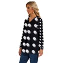 Background Dots Circles Graphic Long Sleeve Drawstring Hooded Top View2