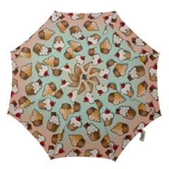 Cupcakes Cake Pie Pattern Hook Handle Umbrellas (large) by Ndabl3x