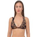 Geometric Art Fractal Abstract Art Double Strap Halter Bikini Top View1