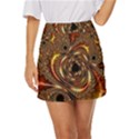 Geometric Art Fractal Abstract Art Mini Front Wrap Skirt View1