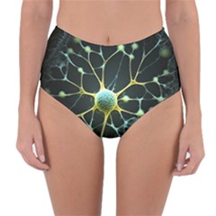 Neuron Network Reversible High-waist Bikini Bottoms by Ndabl3x