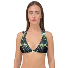 Neuron Network Double Strap Halter Bikini Top by Ndabl3x