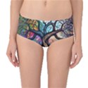 Tree Colourful Mid-Waist Bikini Bottoms View1