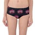 Chic Dreams Botanical Motif Pattern Design Mid-Waist Bikini Bottoms View1