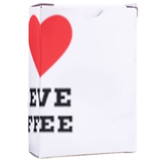 I Love Breve Coffee Playing Cards Single Design (rectangle) With Custom Box by ilovewhateva
