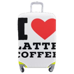 I Love Latte Coffee Luggage Cover (medium) by ilovewhateva
