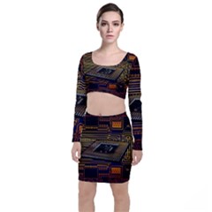 Processor Cpu Board Circuit Top And Skirt Sets by Wav3s