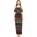 Processor Cpu Board Circuit Draped Sleeveless Chiffon Jumpsuit View1