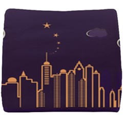 Skyscraper-town-urban-towers Seat Cushion by Wav3s