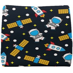 Seamless-adventure-space-vector-pattern-background Seat Cushion by Wav3s