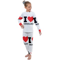 I Love Cruller Kids  Long Sleeve Set  by ilovewhateva