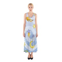 Science Fiction Outer Space Sleeveless Maxi Dress by Ndabl3x