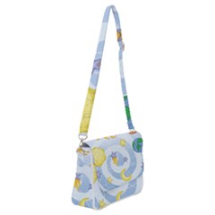 Science Fiction Outer Space Shoulder Bag With Back Zipper by Ndabl3x
