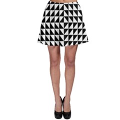 Optical Illusion Black Skater Skirt by Ndabl3x