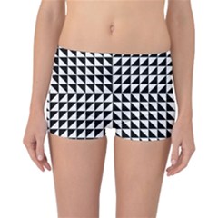 Optical Illusion Black Reversible Boyleg Bikini Bottoms by Ndabl3x