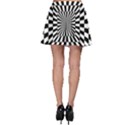 Optical Illusion Chessboard Tunnel Skater Skirt View2
