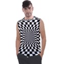 Optical Illusion Chessboard Tunnel Men s Regular Tank Top View1