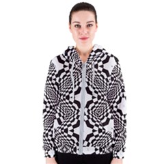 Tile Repeating Pattern Texture Women s Zipper Hoodie by Ndabl3x