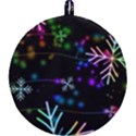Snowflakes Snow Winter Christmas Round Trivet View1