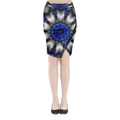 Kaleidoscope Abstract Round Midi Wrap Pencil Skirt by Ndabl3x