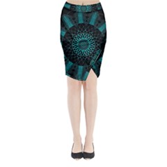 Ornament District Turquoise Midi Wrap Pencil Skirt by Ndabl3x