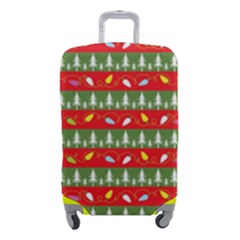 Christmas Papers Red And Green Luggage Cover (small) by Ndabl3x