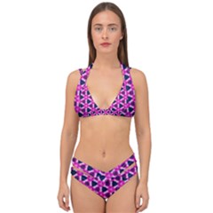 Digital Art Artwork Abstract Double Strap Halter Bikini Set by Ndabl3x