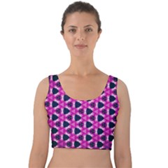 Digital Art Artwork Abstract Velvet Crop Top by Ndabl3x