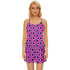 Digital Art Artwork Abstract Satin Pajama Short Set by Ndabl3x